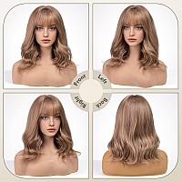 Emmor Short Curly Wigs With Fringe