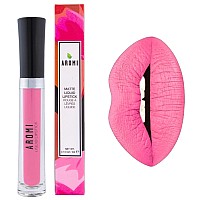 Aromi Matte Liquid Lipstick Longlasting Smear And Smudge Proof Waterproof Paraben Phthalate Gluten Free Light Pink Wi