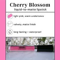 Aromi Matte Liquid Lipstick Longlasting Smear And Smudge Proof Waterproof Paraben Phthalate Gluten Free Light Pink Wi