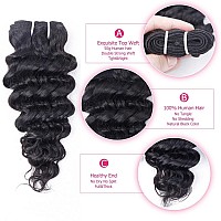 Odir Deep Wave Bundles With 13X4 Lace Frontal Brazilian Human Hair 10 10 1010 Inch 9A Unprocessed Deep Curly Virgin Hair Ear To