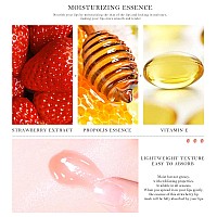 Freeorr Strawberry Sleeping Lip Mask Honey Balm Strawberry Lip Balm Honey Pot Overnight Strawberry Lip Mask For Lip Care Product