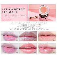 Freeorr Strawberry Sleeping Lip Mask Honey Balm Strawberry Lip Balm Honey Pot Overnight Strawberry Lip Mask For Lip Care Product