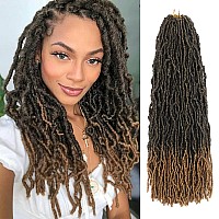 20 Inch Soft Locs Crochet Hair T27 Faux Locs Crochet Hair Braids Locs Pre Looped Crochet Goddess Locs Hair Extensions 7 Packs