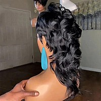 Pangdonglai 80S90S Mullet Wig Human Hair Wigs10A Pixie Cut Wig For Black Women Mullet 12Inch Pixie Cut Wig For Women Pixie Curly