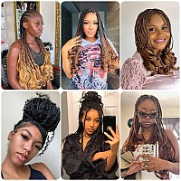 Braiding Hair Pre Stretched 18 Inch 8 Packs French Curly Braiding Hair Bouncy Braiding Hair With Curly Ends French Curl Crochet