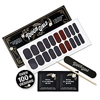 Tough Girls 20 Exquisite Gel Nail Polish Strips Wapplication Accessories No Uvled Lamp Required Copper Mist