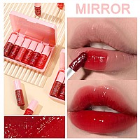 6 Colors Peach Lip Tint Stain Set Mini Liquid Lipstick Korean Lip Tint Lip Stain Lip Gloss Multiuse Lip And Cheek Tint Long