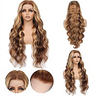 Aaliweya Highlight Lace Front Wigs Human Hair 427 Ombre 13X4 Body Wave Lace Frontal Wigs For Women 180 Density Glueless Honey