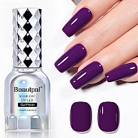 Larvall Beautpal Purple Gel Nail Polish 15Ml Soak Off Uv Led Gel Polish Nail Art Manicure Salon Diy At Home Color 123 Indigo Pu