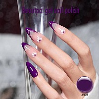 Larvall Beautpal Purple Gel Nail Polish 15Ml Soak Off Uv Led Gel Polish Nail Art Manicure Salon Diy At Home Color 123 Indigo Pu