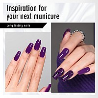 Larvall Beautpal Purple Gel Nail Polish 15Ml Soak Off Uv Led Gel Polish Nail Art Manicure Salon Diy At Home Color 123 Indigo Pu