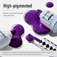 Larvall Beautpal Purple Gel Nail Polish 15Ml Soak Off Uv Led Gel Polish Nail Art Manicure Salon Diy At Home Color 123 Indigo Pu