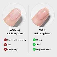 Gaoy Gel Top Coat Nail Strengthener And Base Coat Set 3 Pcs 16Ml Clear Glossy No Wipe Combination For Uv Light Cure Gel Nail P