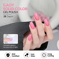 Gaoy Pink Gel Nail Polish 16Ml Soak Off Gel Polish Uv Light Cure For Nail Art Diy Manicure At Home 2034 Shocking Pink