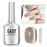 Gaoy Glassy Cat Eye Gel Nail Polish 16Ml Glitter Holographic Nail Polish With Magnet Reflective Translucent Uv Gel 2059 Silve