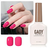 Gaoy Pink Gel Nail Polish 16Ml Soak Off Gel Polish Uv Light Cure For Nail Art Diy Manicure At Home 2040 Bubblegum Pink