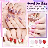 Jodsone Gel Nail Set 20 Colors High Shine Gorgeous Gel Polish Base Top Matte Coat Nice Gifts Show Charm