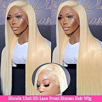 26 Inch 613 Lace Front Wig Human Hair Blonde 13X6 Hd Transparent Lace Front Wigs Human Hair 180 Density Blonde Glueless Wigs Hu