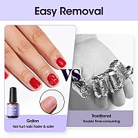 Gellen Gel Nail Polish Remover 1Pc Gel Polish Remover For Nails Quick Easy Nail Gel Remover In 25 Minutes No Need Soaking