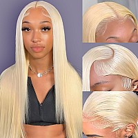 613 Lace Front Wig Human Hair 13X6 Hd Transparent Blonde Lace Front Wigs Human Hair 180 Density Guleless Wigs Human Hair Pre Pl