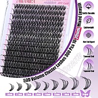 Diy Lash Extension Kit 300Pcs Individual Lashes Clusters Eyelash Extension Kit 1020Mm 50D Lash Clusters With Lash Bond And Seal