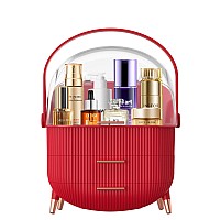 Makeup Organizer For Vanity Skincare Organizer For Bathroom Countertop Vanity Cosmetic Display Case Product Jewelry Storage Box