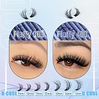 Fluffy Lash Clusters 30D40D Wispy Eyelash Clusters D Curl Individual Lashes 915Mm Cluster Eyelash Extensions 280Pcs False Mink