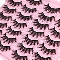 Lashes Wispy Faux Mink Lashes Fluffy False Eyelashes Natural Look 16Mm Eye Lashes 6D Volume Fake Lashes Pack By Kiromiro 14 Pair