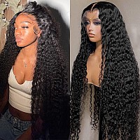 Deep Wave Lace Front Wigs Human Hair Pre Plucked 13X4 Swiss Lace Frontal Wigs 180 Density Brazilian Virgin Human Hair Wigs For