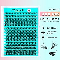 Vavalash Lash Clusters Extensions Kit 300Pcs 3 Styles 20D 30D 40D007816Mm Cluster Lashes Wispy Diy Individual Lashes Lash B