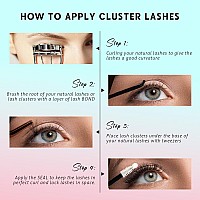 Vavalash Lash Clusters Extensions Kit 300Pcs 3 Styles 20D 30D 40D007816Mm Cluster Lashes Wispy Diy Individual Lashes Lash B