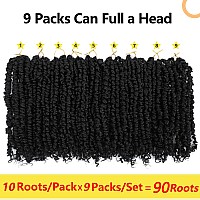 Fulcrum Passion Twist Crochet Hair 12 Inch 9 Packs Pre Looped Passion Twist Hair Pretwisted Passion Twist Crochet Hair For Bl