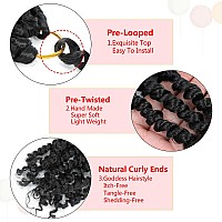 Fulcrum Passion Twist Crochet Hair 12 Inch 9 Packs Pre Looped Passion Twist Hair Pretwisted Passion Twist Crochet Hair For Bl