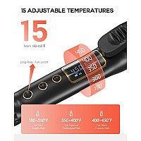 Vogewood 38 Inch Small Curling Iron 9Mm Tiny Curling Wand For Medium Long Hair Ceramic Small Barrel Curling Iron With Adjus