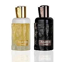 Lattafa Ajayeb For Unisex 2 Piece Eau De Parfum Gift Set Dubai For Men Dubai Potrait For Women 34 Ounce100 Ml Each