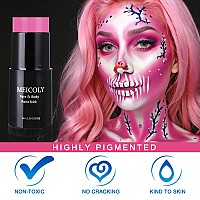 Meicoly New Pink Halloween Face Paint Stick106 Ozcream Blendable Full Body Paint Sticksweatproof Waterproof Face Body Paint