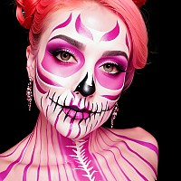 Meicoly New Pink Halloween Face Paint Stick106 Ozcream Blendable Full Body Paint Sticksweatproof Waterproof Face Body Paint