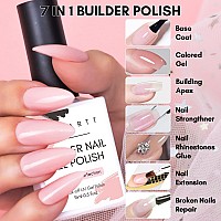 Makartt Builder Nail Gel Polish15Ml 7 In 1 Multifunctional For Apex Building Coloring Rubber Base Coat Strengthener Rhinestone