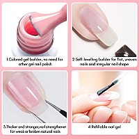 Makartt Builder Nail Gel Polish15Ml 7 In 1 Multifunctional For Apex Building Coloring Rubber Base Coat Strengthener Rhinestone