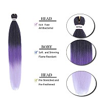 Liang Dian Braiding Hair Pre Stretched Ombre 30 Inch 8 Packs Synthetic Crochet Braids Hot Water Setting Professional Soft Yaki T