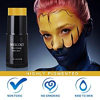 Meicoly Ginger Face Body Paint Stick106 Ozcream Blendable Full Body Paint Sticksweatproof Waterproof Dark Yellow Ginger Fac