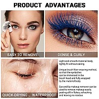 Colored Colorful Waterproof Mascara For Eyelashes Setblue White Black Brown Purple Long Lasting Charming Voluminous Cruelty Fre