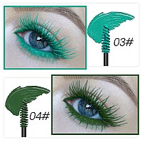 Colored Colorful Waterproof Mascara For Eyelashes Set Blue White Black Brown Purple Long Lasting Charming Voluminous Cruelty Fre