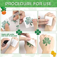 Mddruiqi 80 Unique Sheets St Patricks Day Tattoos St Patricks Day Accessories