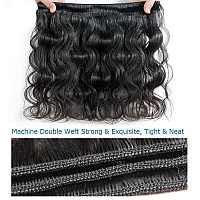 Aomllute 12A Human Hair Bundles Body Wave 24 26 28 30 Inch 4 Bundles Deals Brazilian Virgin Human Hair Body Wave Bundles 100 Un