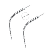 Aumeo G23 Titanium Threadless Piercing Taper 14G 16G 18G Piercing Insertion Pin Taper For Nose Lip Monroe Ear Tragus Helix Push