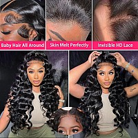 Misvin 30 Inch Lace Front Wigs Human Hair Pre Plucked Bleached Knots 13X4 Hd Lace Front Wigs Human Hair 180 Density Frontal Wig