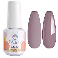 Tutuyu Brown Gel Nail Polish 051 Fl Oz Uvled Soak Off Light Nude Grey Brown Gel Polish For Manicure Salon Or Diy Nail Art Sta