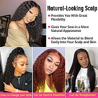 Deep Wave Bundles With Closure 16 18 2014 Free Part Brazilian Human Hair 3 Bundles With 4X4 Lace Closure 12A 100 Unprocessed