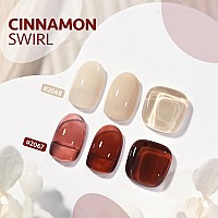 Gaoy Gel Nail Polish 16Ml 2 Colors 2067 2068 Brown Nude Soak Off Uv Gel Polish Set For Nail Art Diy Manicure At Home Cinnamon